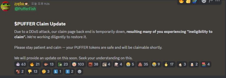 PUFFER Token Claims Disrupted by DDoS Attack on Puffer Finance