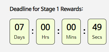 Grass Sets Stage 1 Reward Deadline