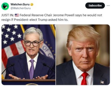 Powell won’t resign if Trump asks