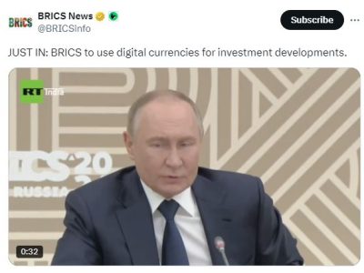 BRICS adopts cryptocurrencies for investment payments, reducing reliance on the U.S. dollar. Explore the impact on global trade and the introduction of the BRICS Pay platform.