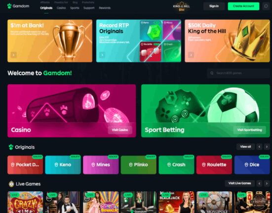 Gamdom Introduces 100% Return to Player Across All Original Crypto Casino Games