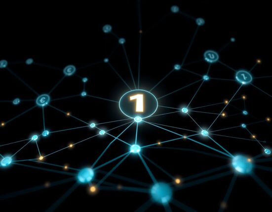 1inch Fusion mode decentralized finance network showing interconnected trading nodes and data flow