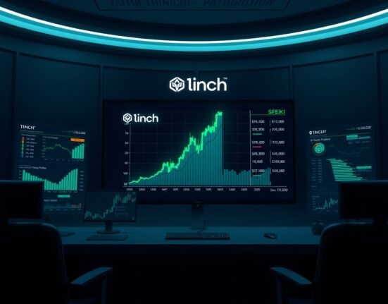 1inch Network Token price prediction chart showing potential DeFi comeback trend from 2026 to 2030