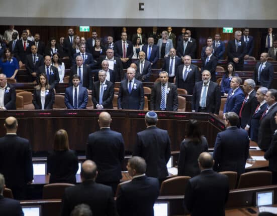 The plenum hall of the Israeli parliament on the opening of the 22nd Knesset, Israeli parliament, in Jerusalem, on October 03, 2019. Photo by Hadas Parush/Flash90 *** Local Caption *** פתיחת הכנסת מליאה