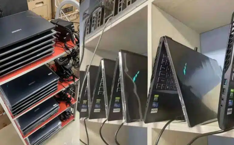 Chinese Miners Turn to Nvidia GeForce RTX 3000-Series Laptops for Ethereum Mining