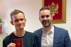 Vitalik Buterin receiving citizenship to Montenegro