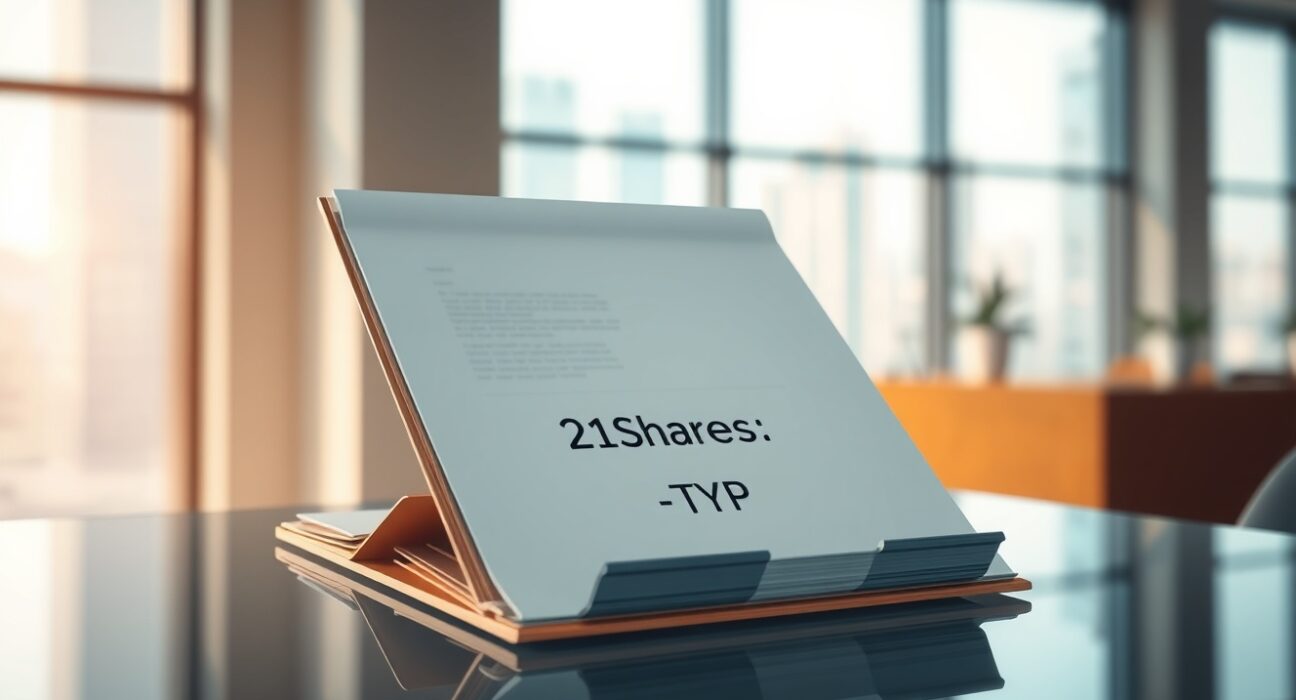 Professional document representing the 21Shares THYP Hyperliquid ETF filing update for investors.