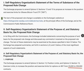 Nasdaq Seeks SEC Approval to Raise IBIT Position Limit to 250K Contracts