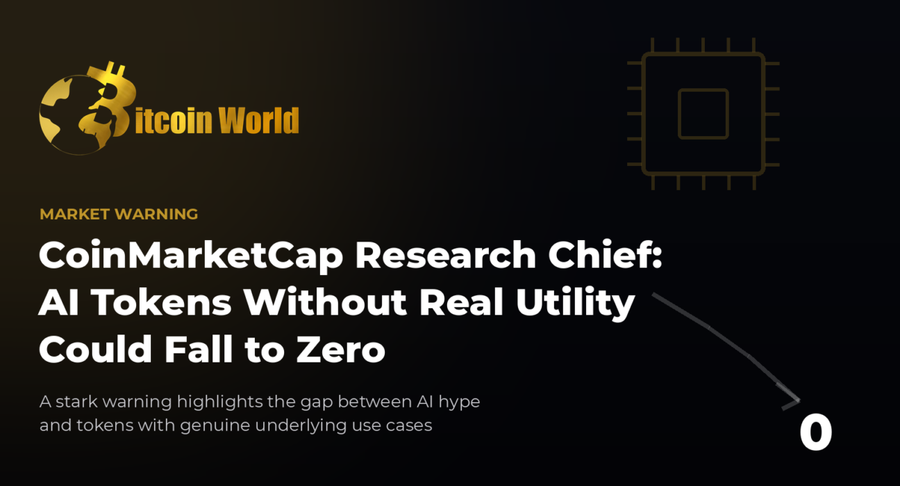 CoinMarketCap Research Chief Warns AI Tokens Without Real Utility Could Fall to Zero