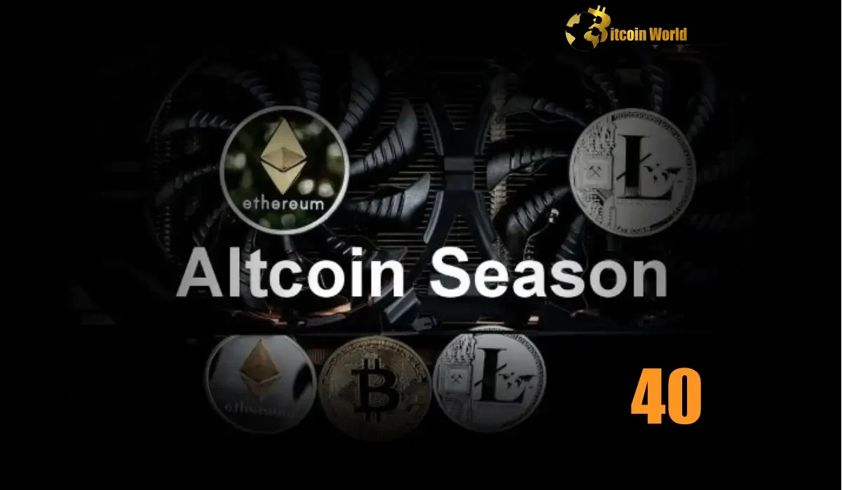 Altcoin Season Fades Index at 40 Signals Strong Bitcoin Season