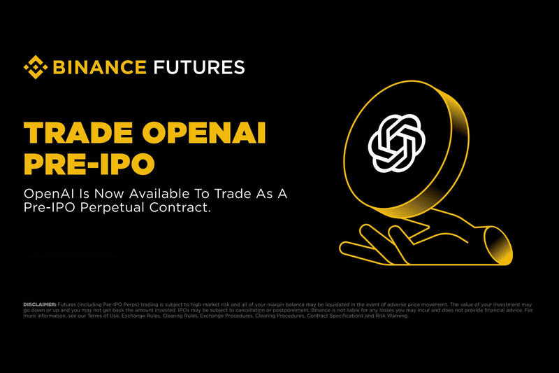 Binance Expands Pre-IPO Perpetuals with OpenAI Listing Following Strong Early Market Response