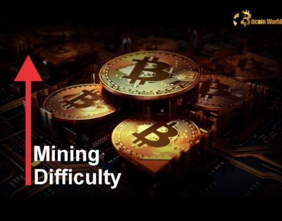 Bitcoin mining difficulty hits 109.78 T, showcasing network growth.