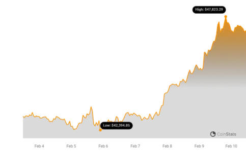 Bitcoin Price Chart | Source: Coinstats