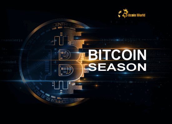 Bitcoin Season Dominates Altcoin Season Index Signals Market Shift
