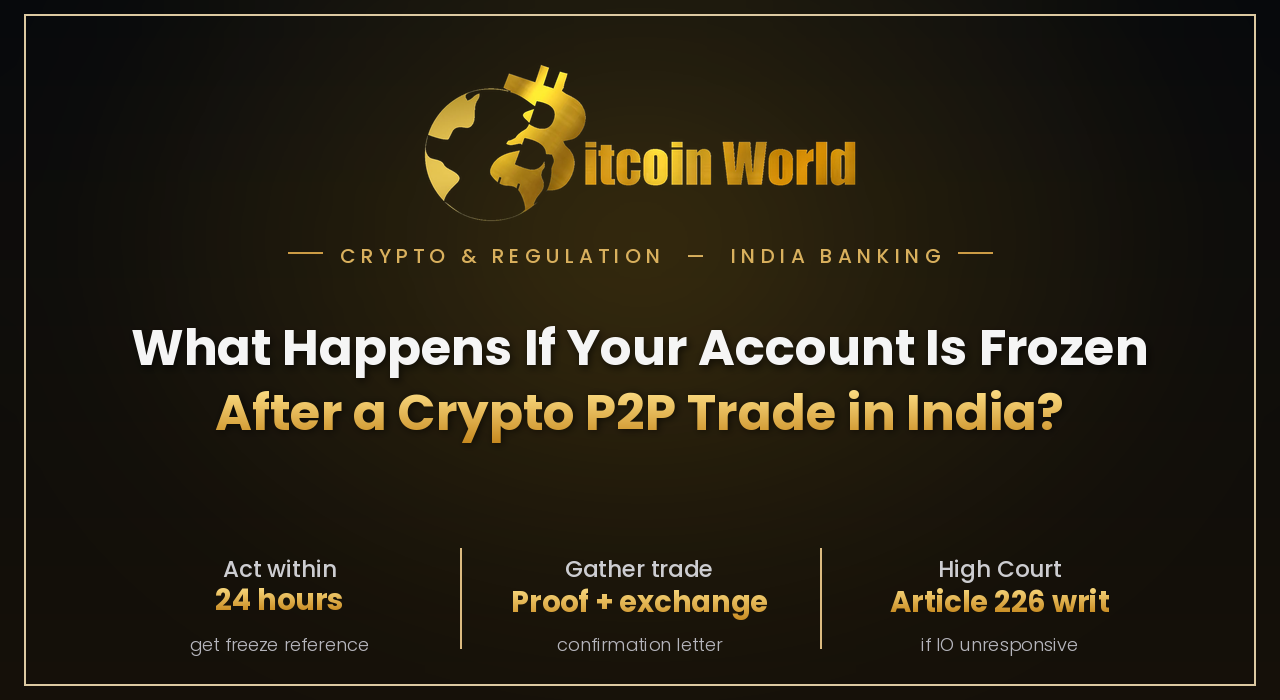Frozen After a Crypto P2P Trade
