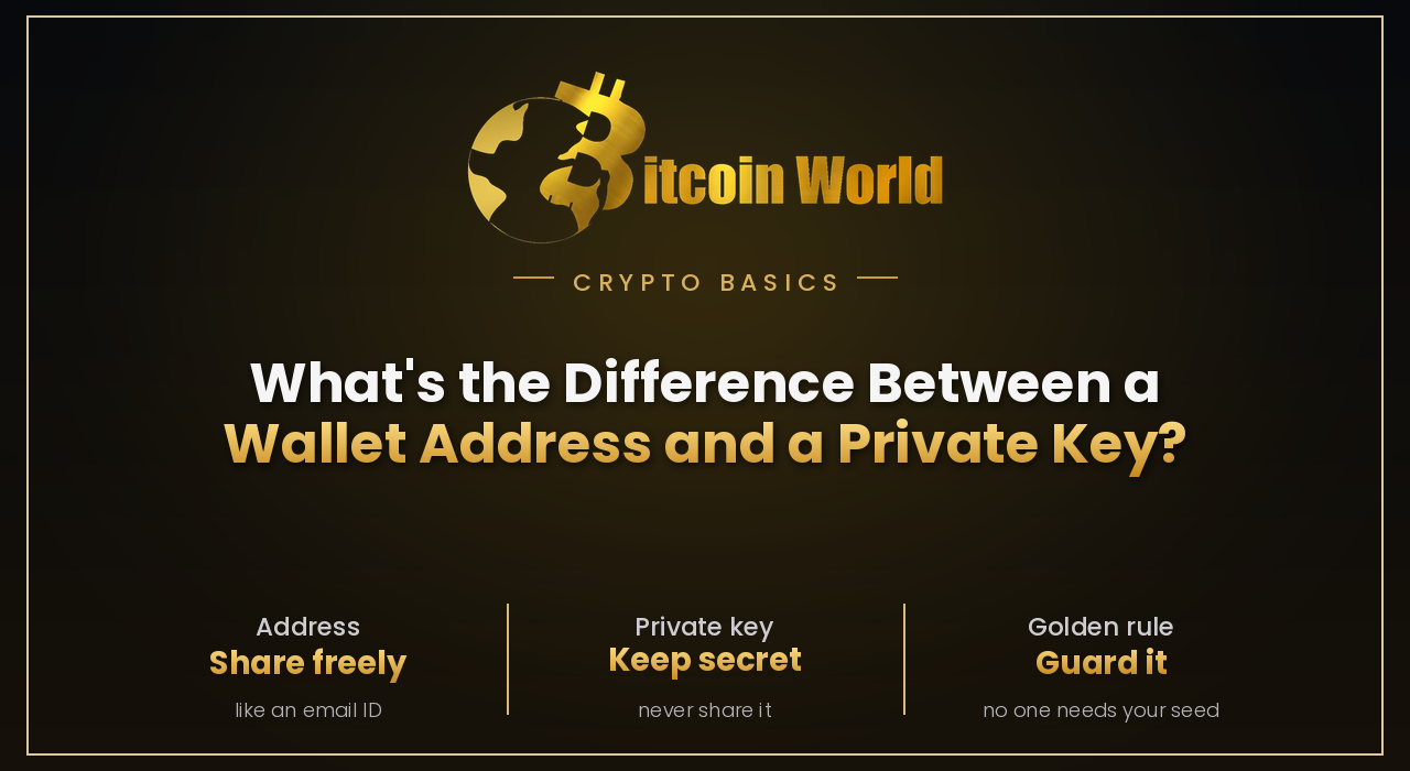 What's the Difference Between a Wallet Address and a Private Key?