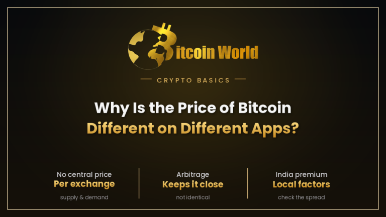 Why is the price of Bitcoin different on different apps?