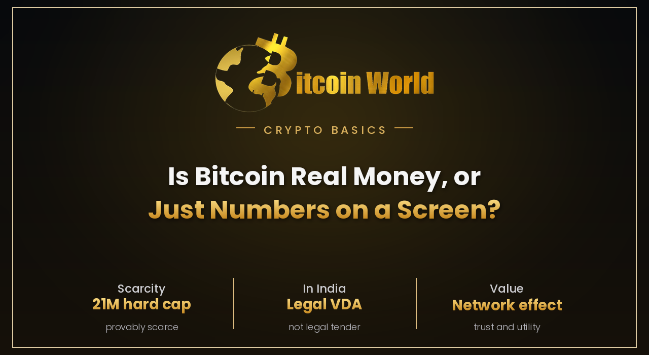 Is Bitcoin Real Money or Just Numbers on a Screen?