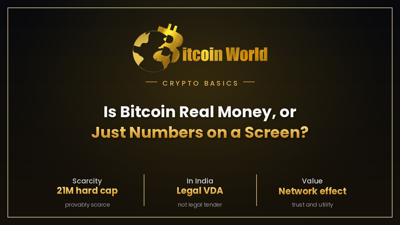 Is Bitcoin Real Money or Just Numbers on a Screen?