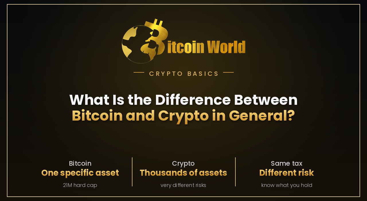 What's the Difference Between Bitcoin and "Crypto" in General?