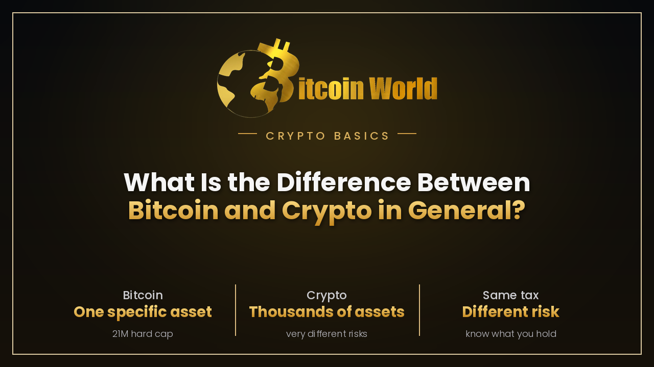 What’s the Difference Between Bitcoin and “Crypto” in General?