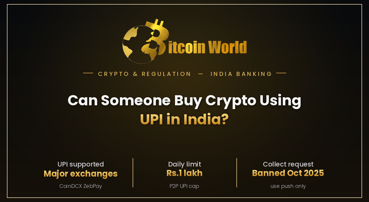 Buy Crypto Using UPI in India