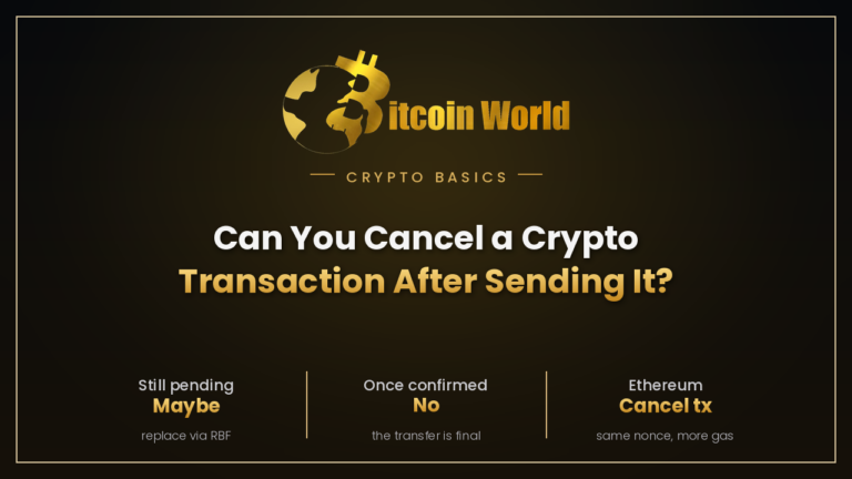 Can You Cancel a Crypto Transaction After Sending It?