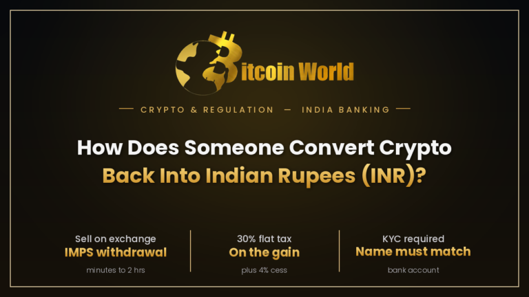 Convert Crypto Back Into Indian Rupees