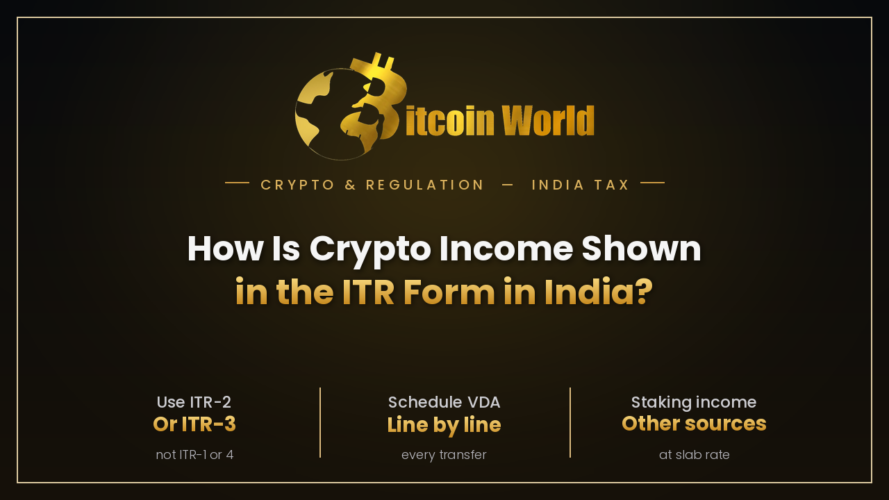 How Is Crypto Income Shown in the ITR Form in India?