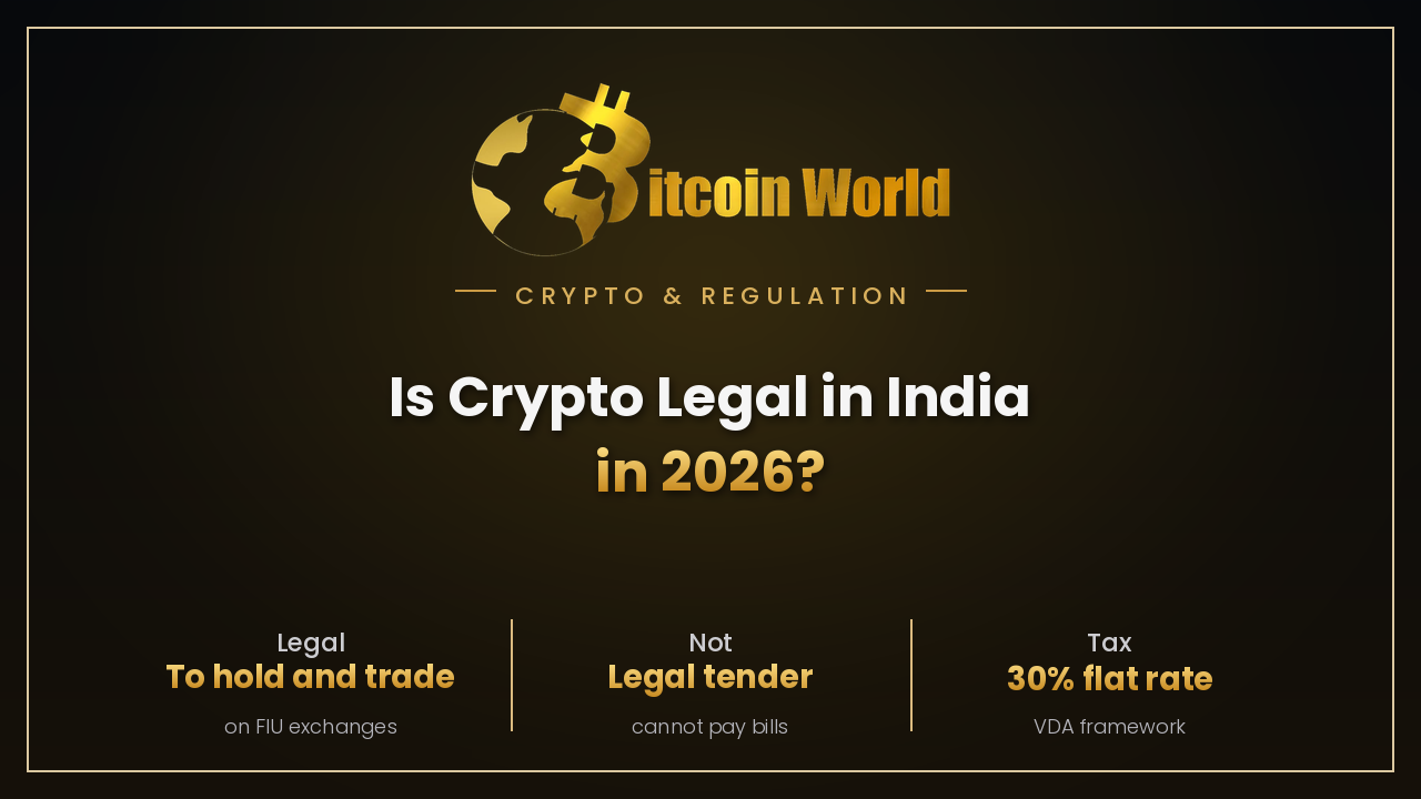 Is Crypto Legal in India in 2026?