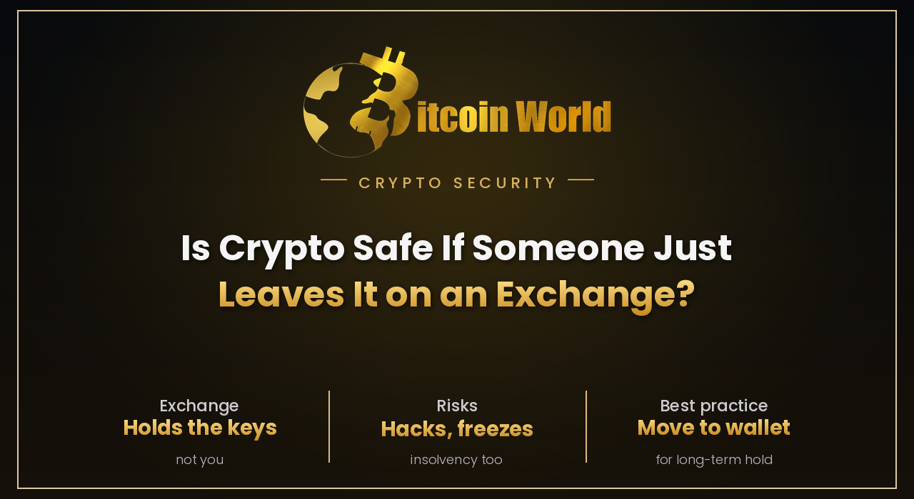 Is Crypto Safe If Someone Just Leaves It on an Exchange?