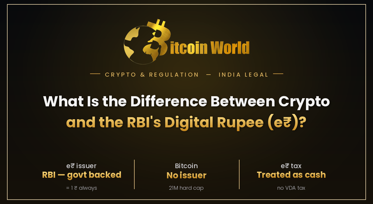 Crypto and the RBI's Digital Rupee