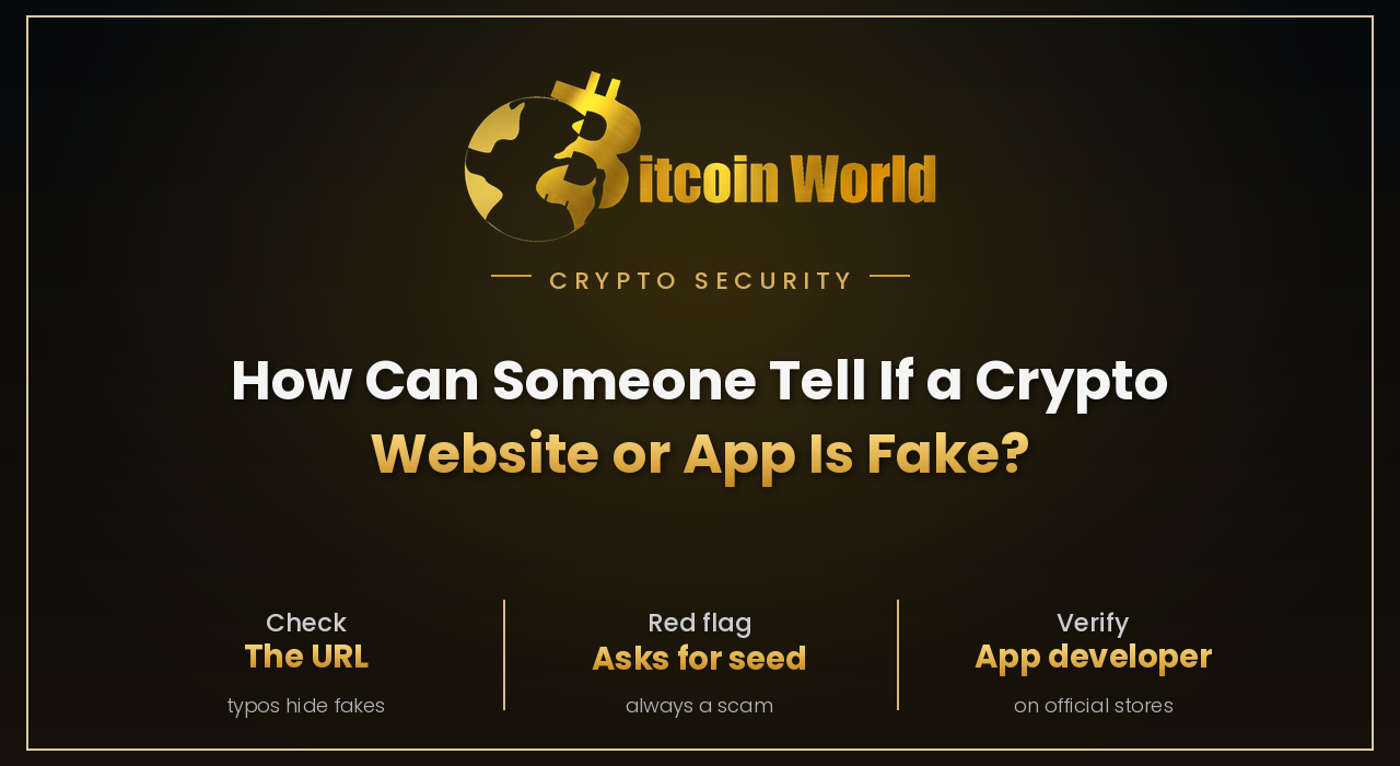 How Can Someone Tell If a Crypto Website or App Is Fake?
