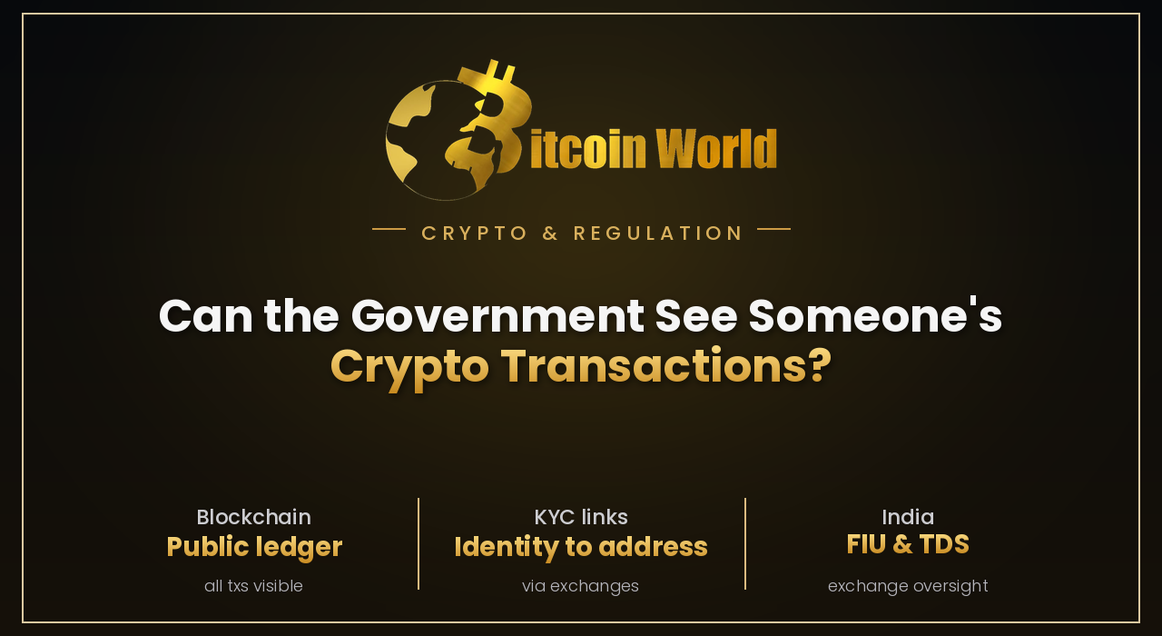 Can the Government See Someone's Crypto Transactions?