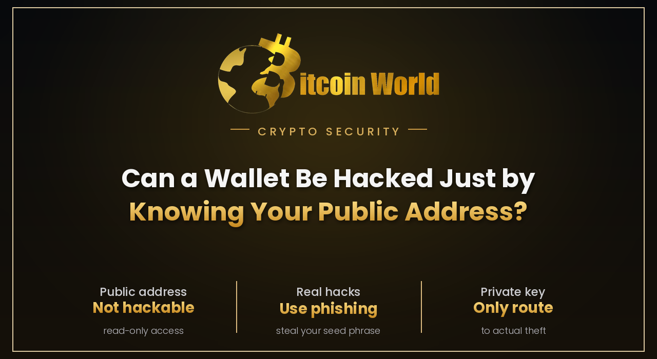 Can Someone's Wallet Be Hacked Just by Knowing Their Public Address?