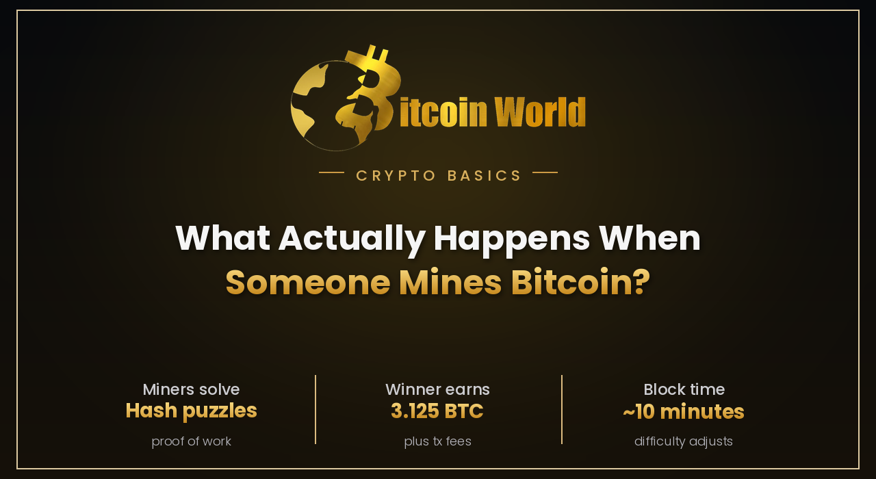 What Actually Happens When Someone "Mines" Bitcoin?