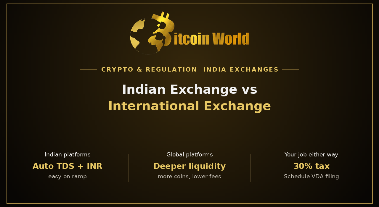 Difference Between an Indian Exchange and an International One