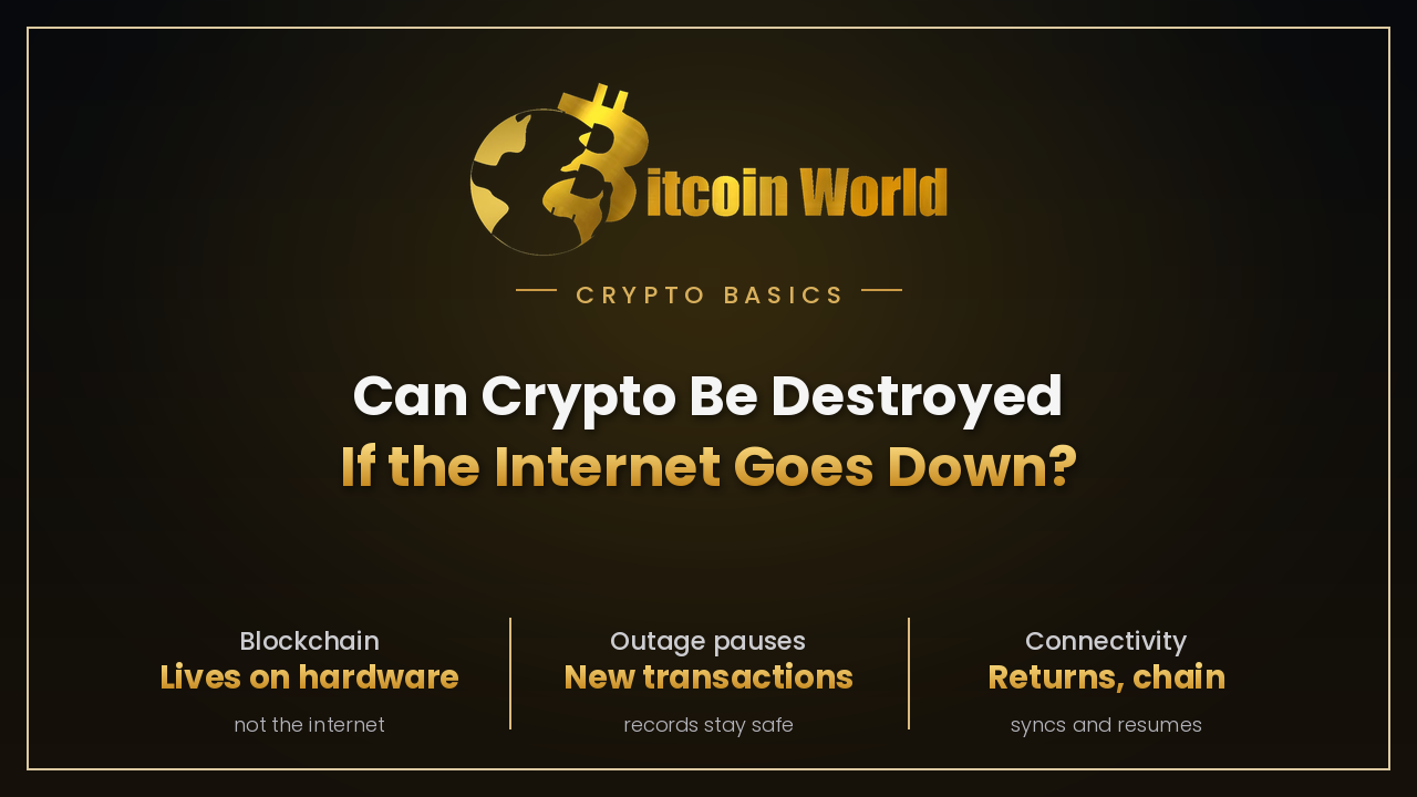 Can Crypto Be Destroyed If the Internet Goes Down?