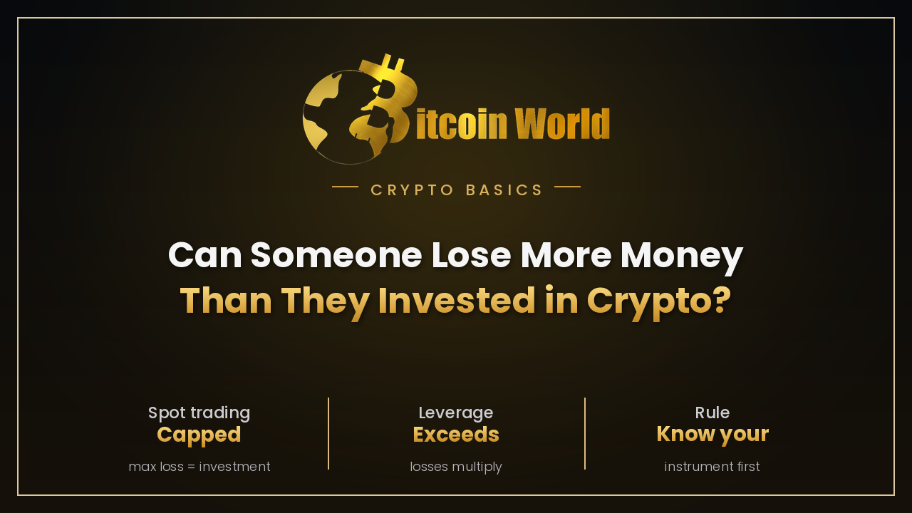 Can Someone Lose More Money Than They Invested in Crypto?