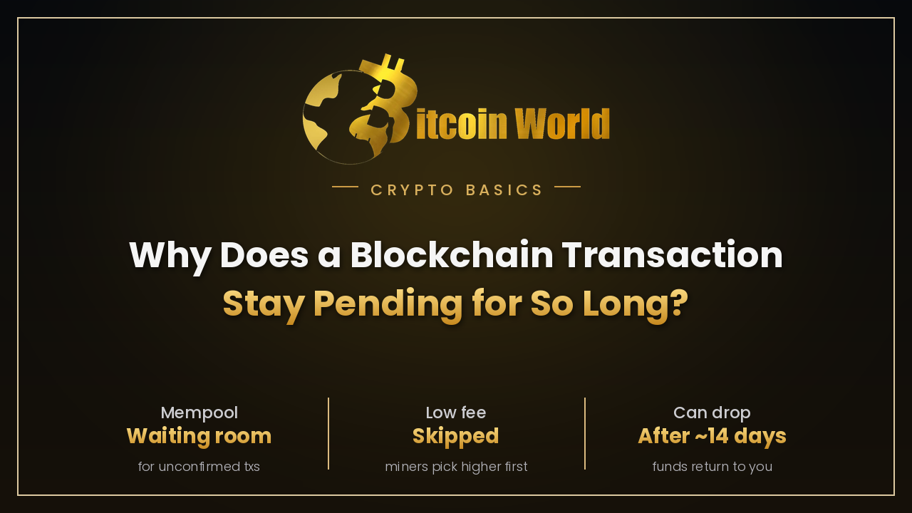 Why Does a Blockchain Transaction Stay “Pending” for So Long?