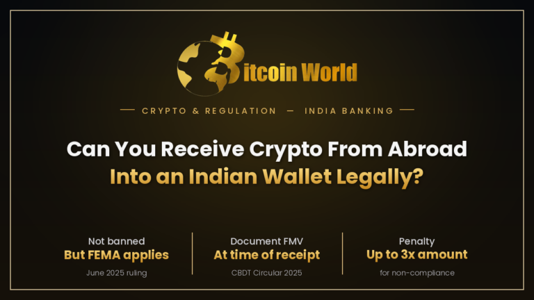 Crypto From Abroad Into an Indian Wallet Legally