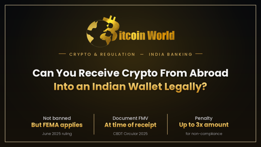 Crypto From Abroad Into an Indian Wallet Legally