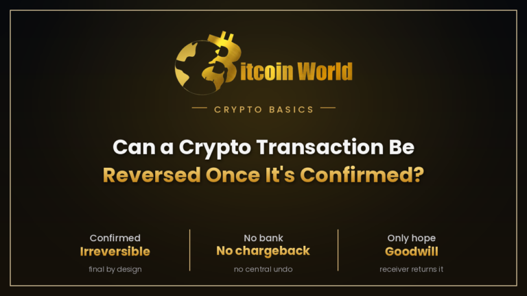 Can a Crypto Transaction Be Reversed Once It's Confirmed?