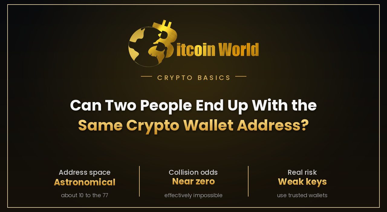Can Two People End Up With the Same Crypto Wallet Address?