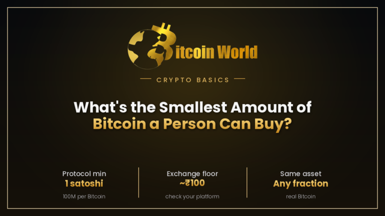 What's the Smallest Amount of Bitcoin a Person Can Buy?