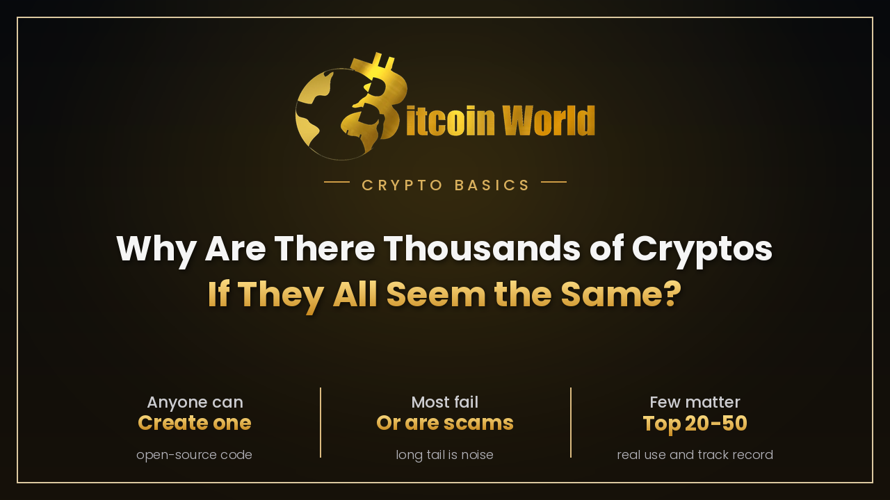 Why Are There Thousands of Cryptocurrencies If They All Seem the Same?