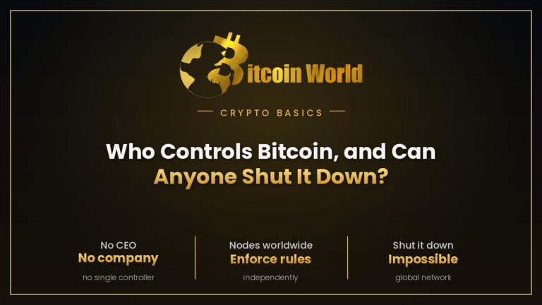 Who Controls Bitcoin, and Can Anyone Shut It Down?