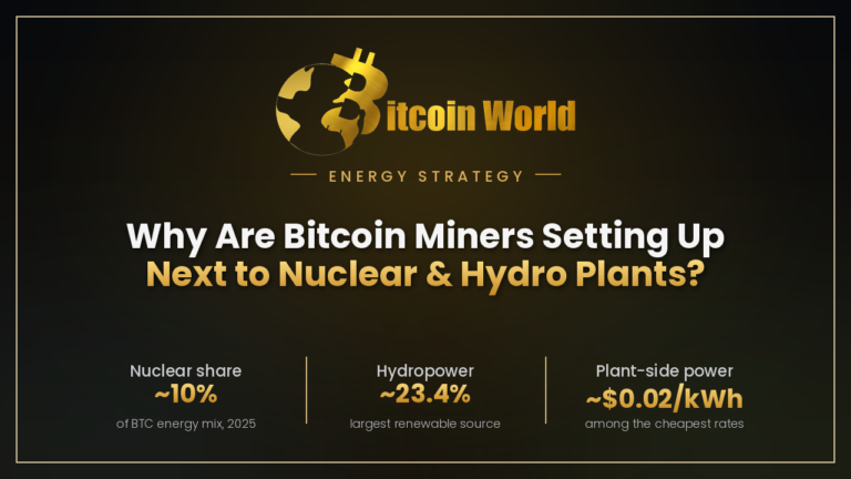 Why Are Bitcoin Miners Setting Up Next to Nuclear and Hydro Plants?