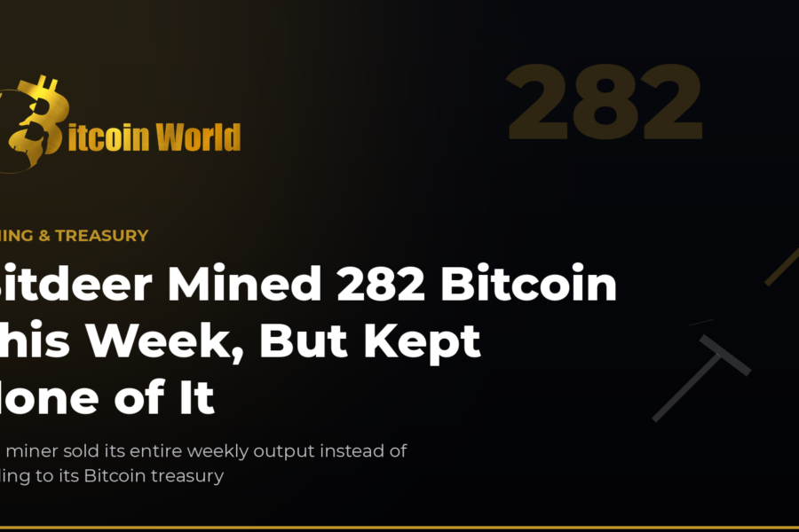 Bitdeer Mined 282 Bitcoin This Week, But Kept None of It