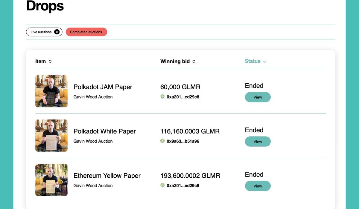 GBM Auctions Hosts First Charity Bid-to-Earn Auction for Polkadot Ecosystem
